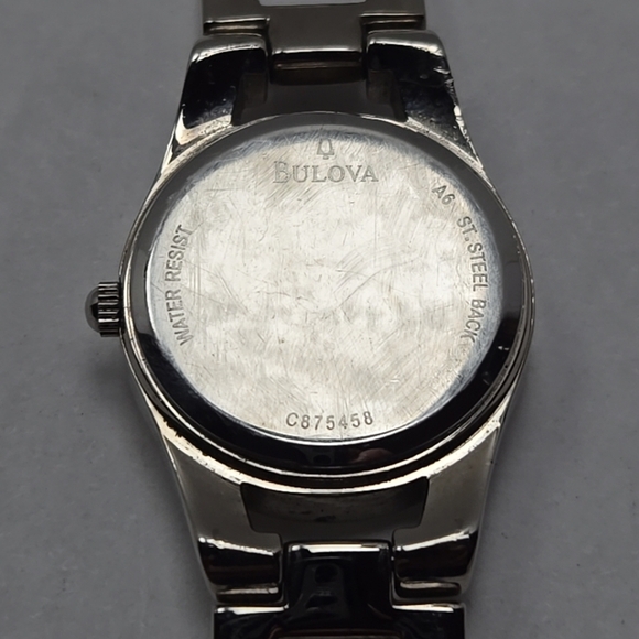 Rare Womens Caravelle By Bulova Watch 23mm Silver Tone Blue Dial New Battery - Picture 10 of 10